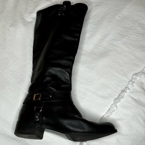 Browns Couture black leather boots gold hardware size 8.5 excellent condtion - Picture 12 of 15